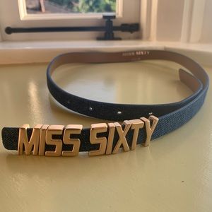 Vintage Miss Sixty Denim Belt - Y2K Style - Great Condition!